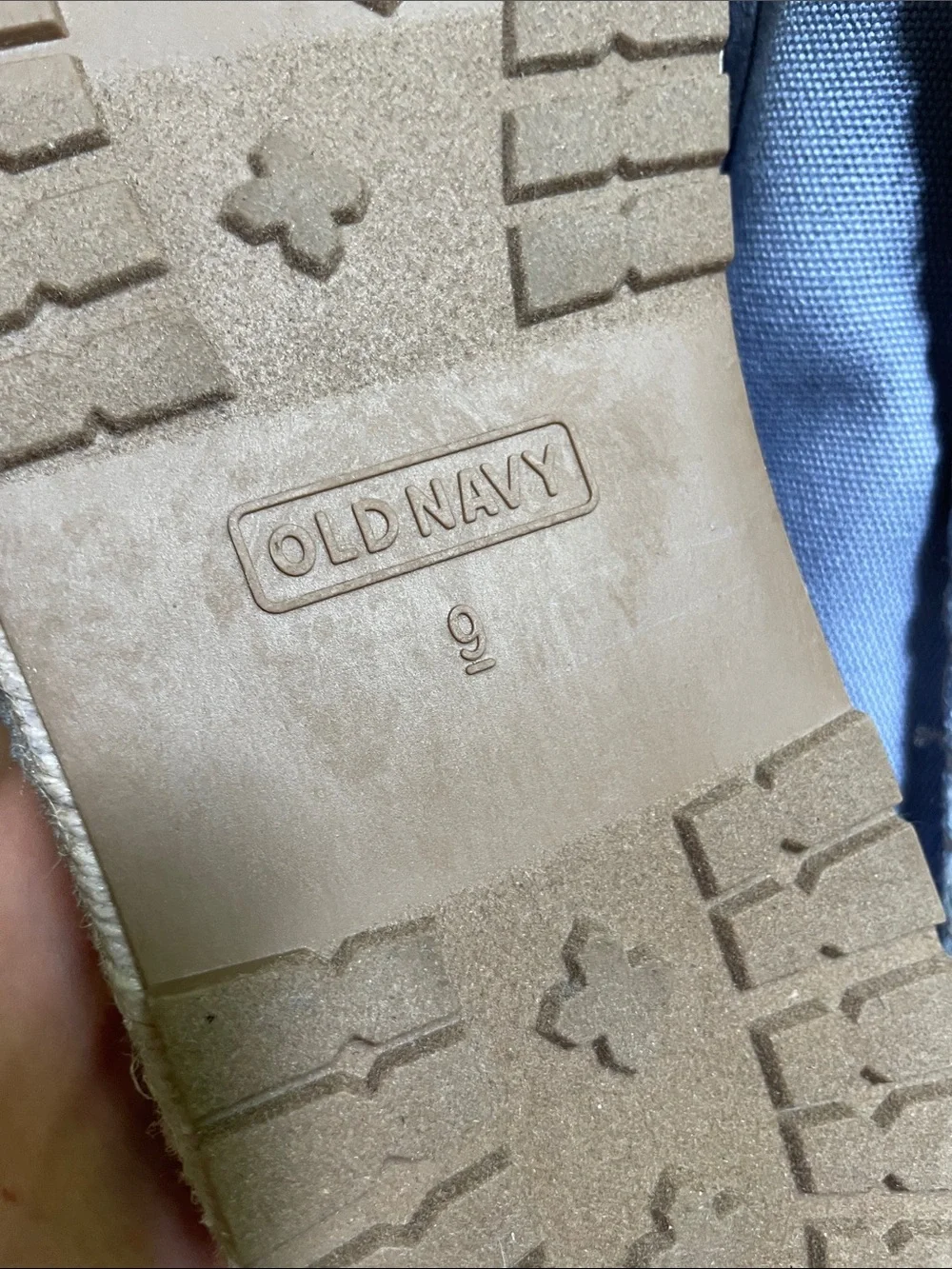 Old Navy Light Blue Canvas Mary Jane Espadrilles